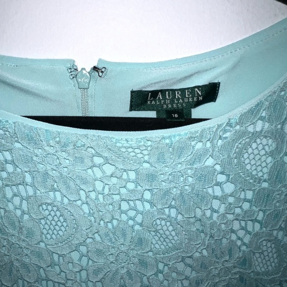 Never Worn Beautiful Summer Pale Mint Ralph Lauren Embroidered Dress A17 - Picture 4 of 5